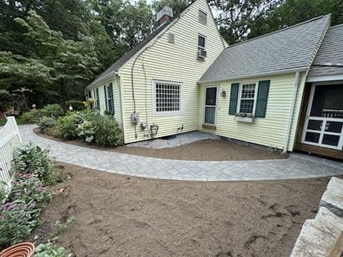 Gallery photos for Stunning Andover Paver Walkway Upgrade: Image #1