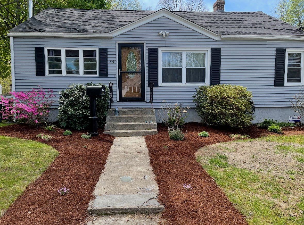 Gallery photos for Stunning Boston Colonial Walkway Transformation: Image #1